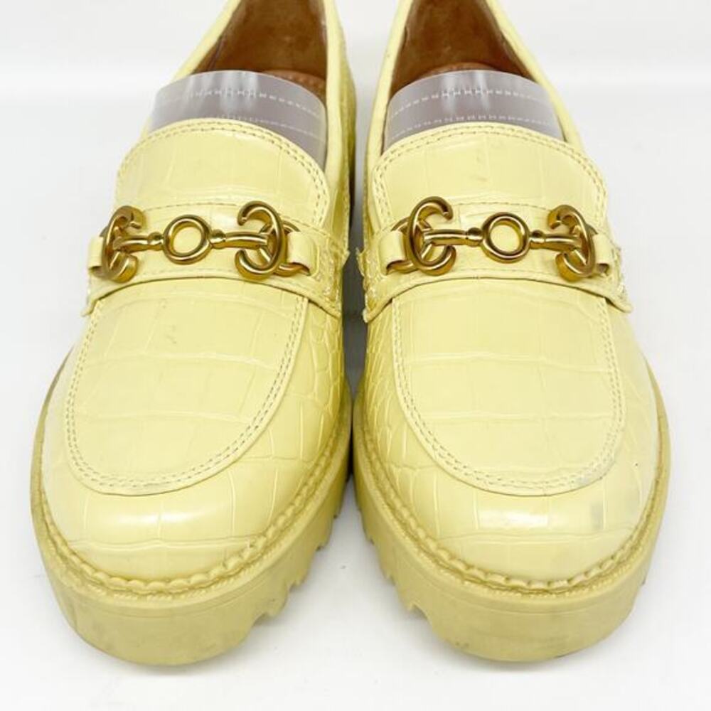 Circus NY by Sam Edelman Deana Crocodile Embossed Loafers Yellow Size 6.5‎ M - Picture 10 of 13